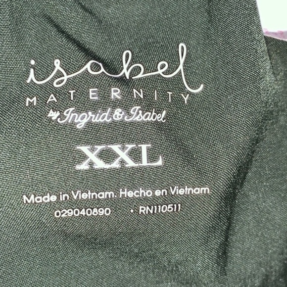 Isabel Maternity by Ingrid & Isabel Crossover Panel Joggers Pants- Green - Picture 11 of 12